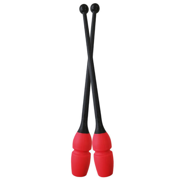 Massues  Pastorelli encastrables 40,5 cm bicolores noir/rouge (rouge fluo)