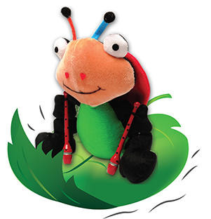 DANIELLA  la coccinelle avec massues rouges