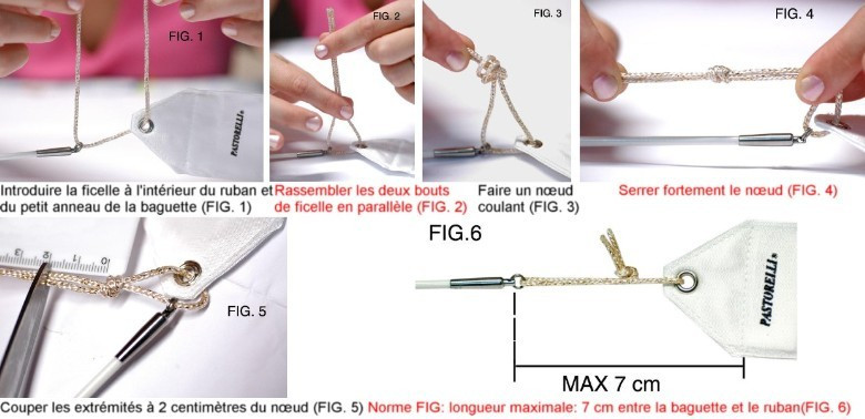 Ficelle pour baguette Pastorelli blanc-or 