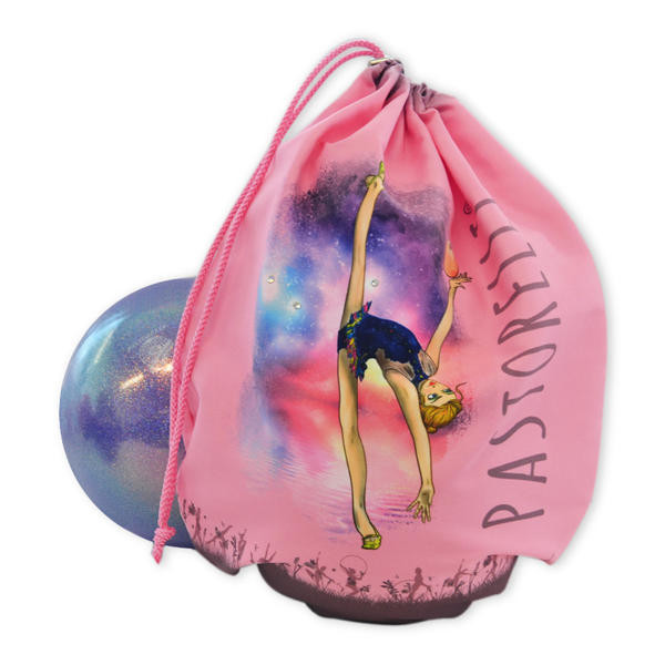 Housse ballon Pastorelli Collection "Freedom" avec strass rose (40)