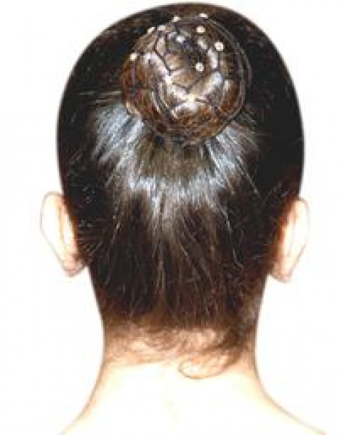 Filets à chignon avec pierres cristal AB