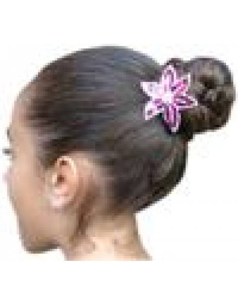 Barrettes pailletées forme fleur