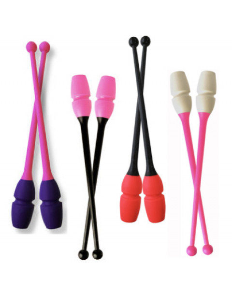 NOUVEAU ! Massues Pastorelli encastrables enfant 36 cm bicolores
