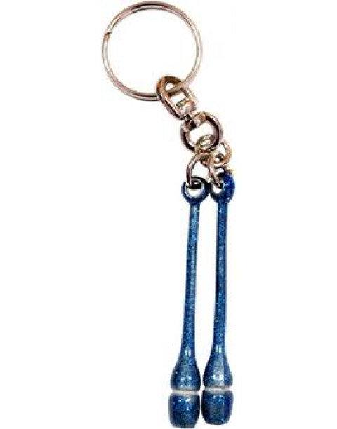 Porte-clés massues bleu foncé