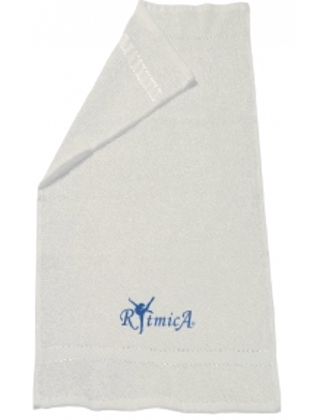 Serviette invité brodée bleu Rytmica 